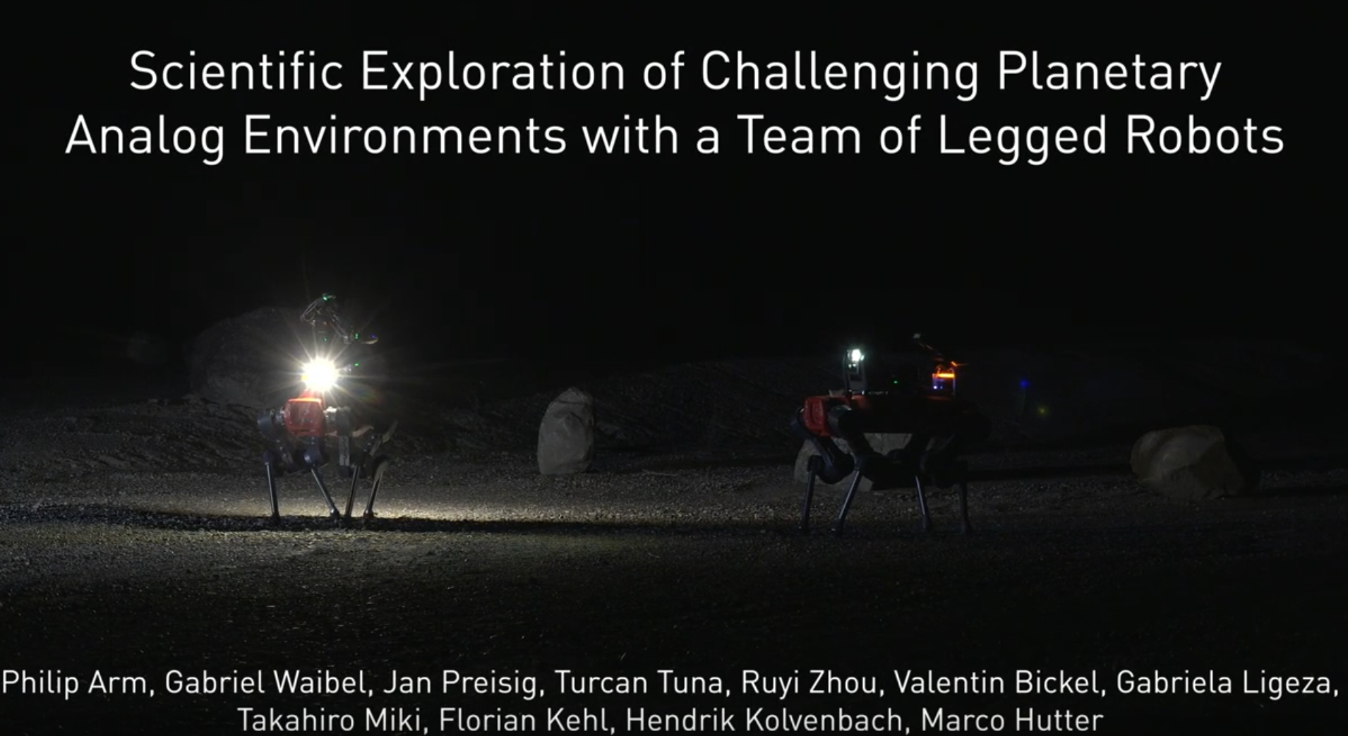 Scientific Exploration of Challenging Planetary
                  Analog Environments with a Team of Legged Robots